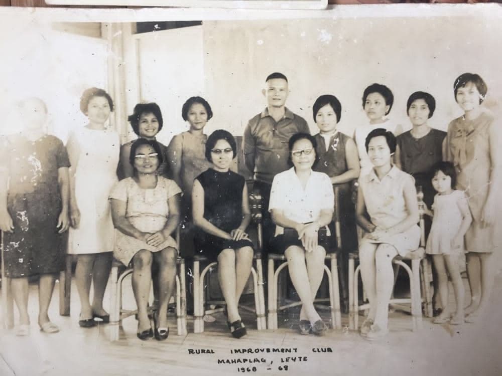 Members of the Rural Improvement Club of Mahaplag pose for a group portrait dated 1966 to 1968.
